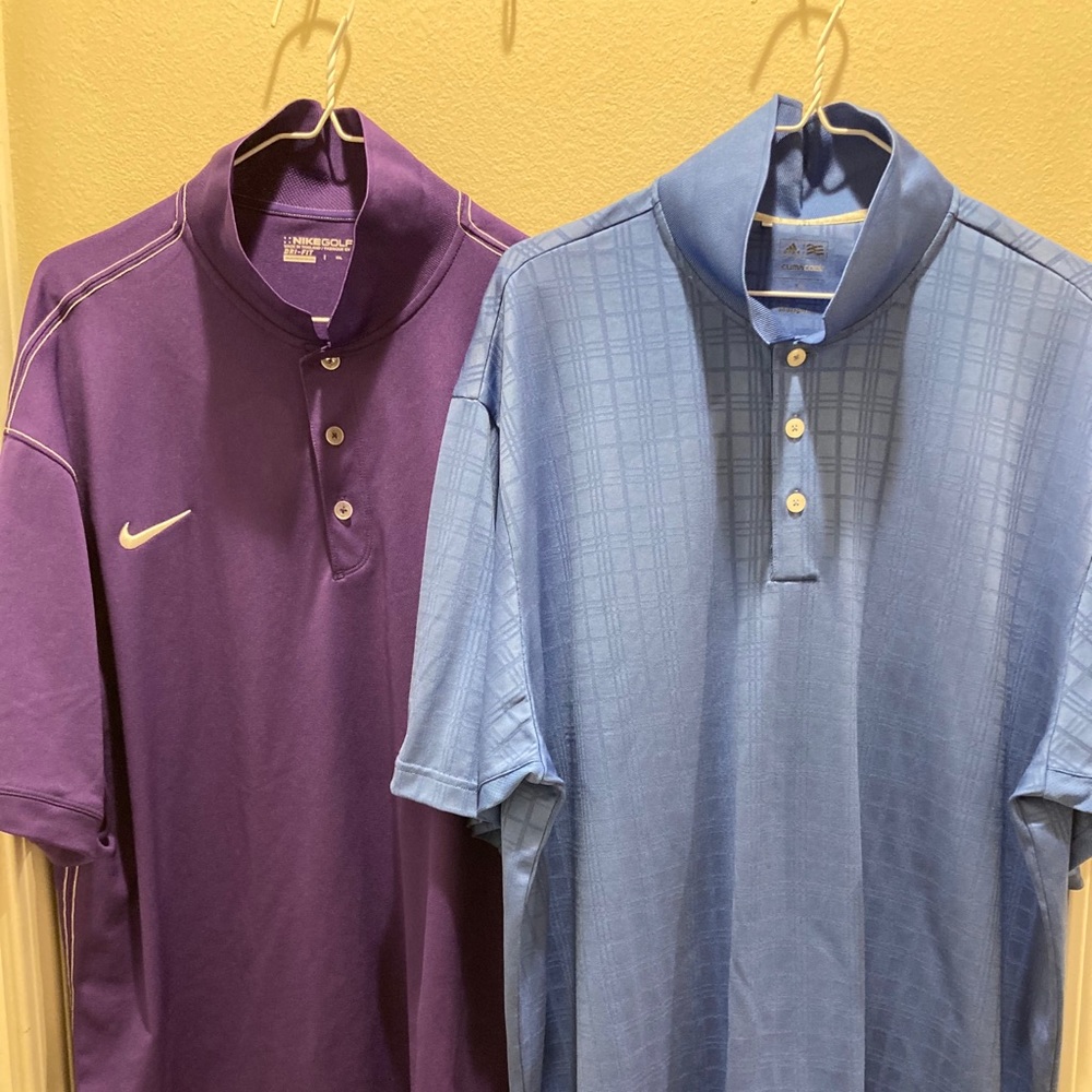 Nike and Adidas XXL Performance Polos
